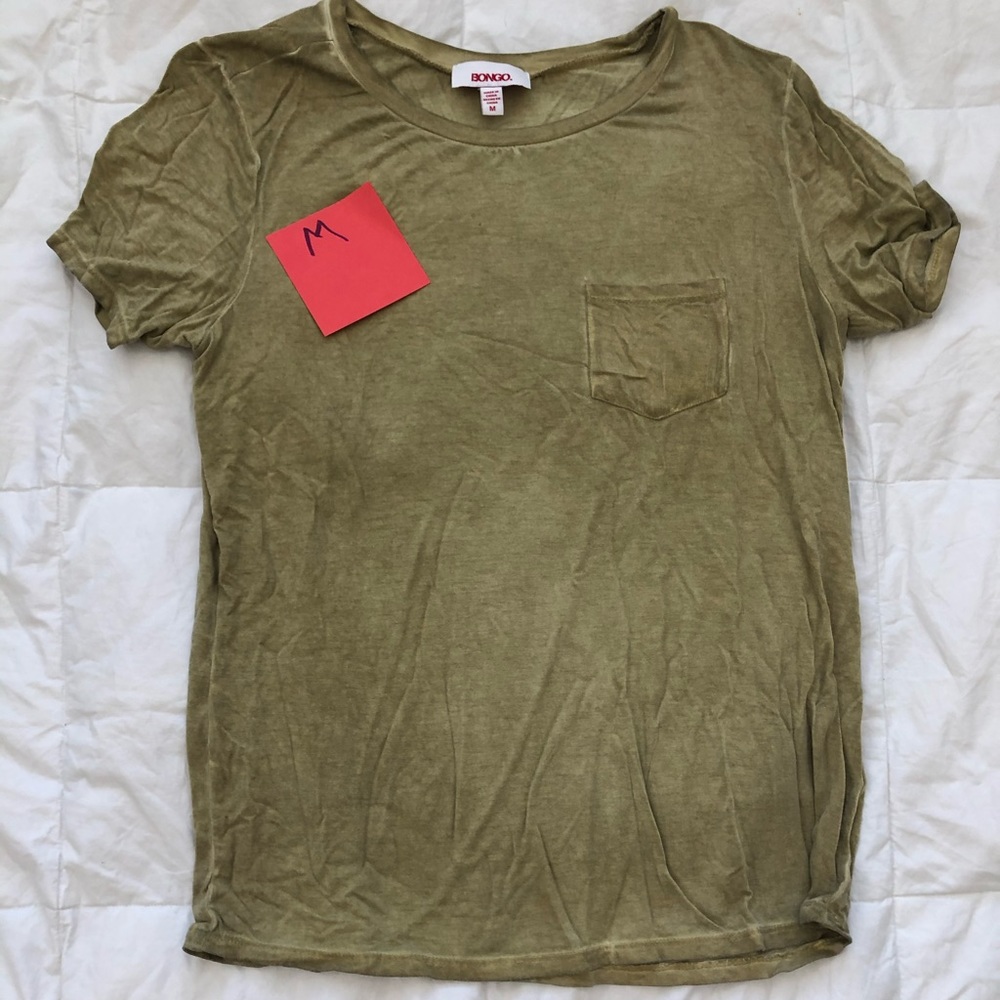Mustard Colored Short Sleeve Top